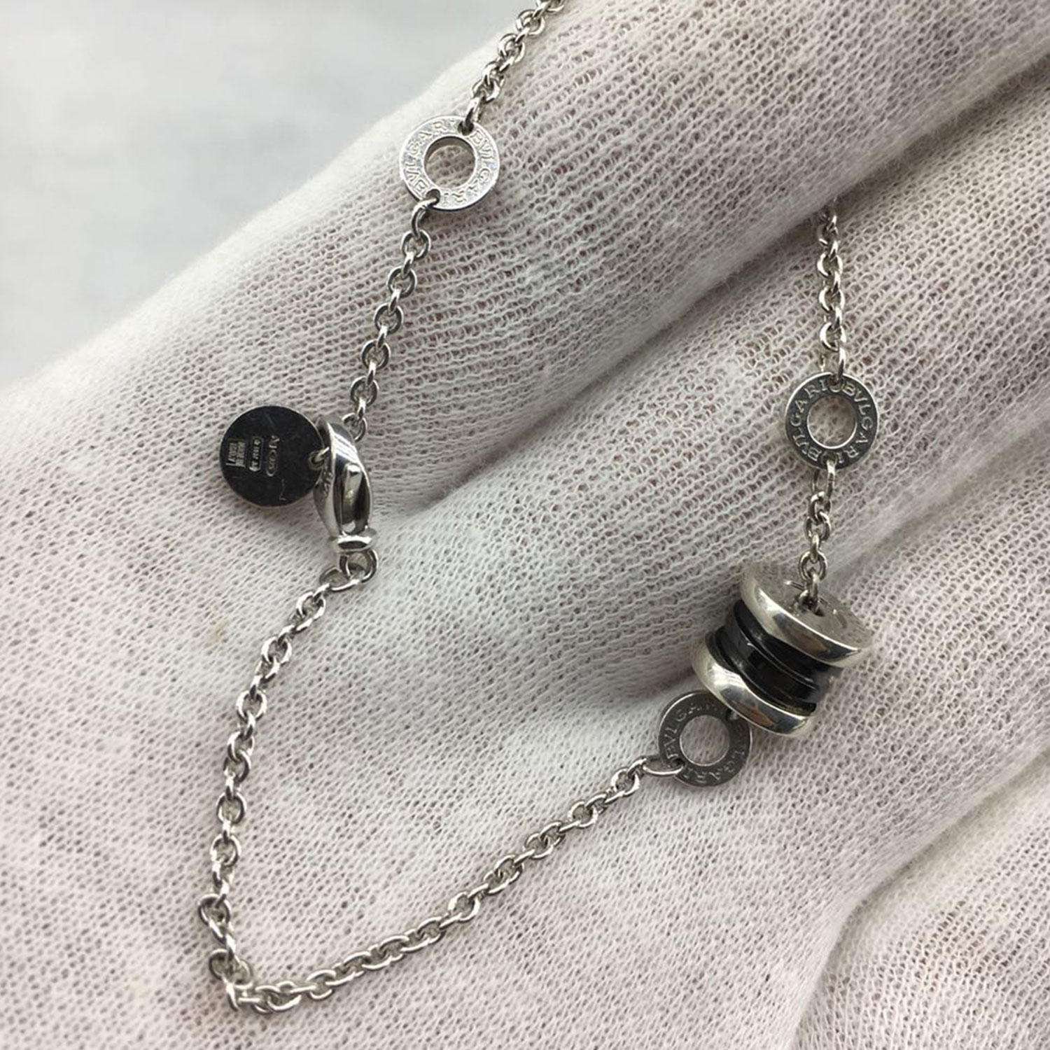 [即刻拍][9.8新]宝格丽bvlgari黑色陶瓷慈善款手链