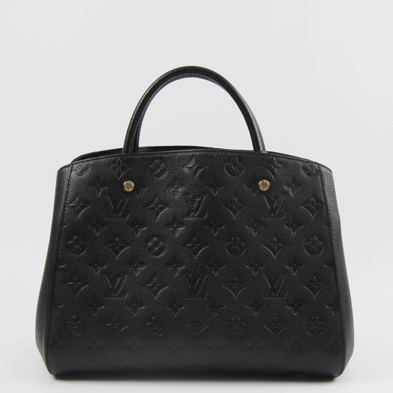 [9.5成新]lv黑色牛皮压花女士手提单肩包