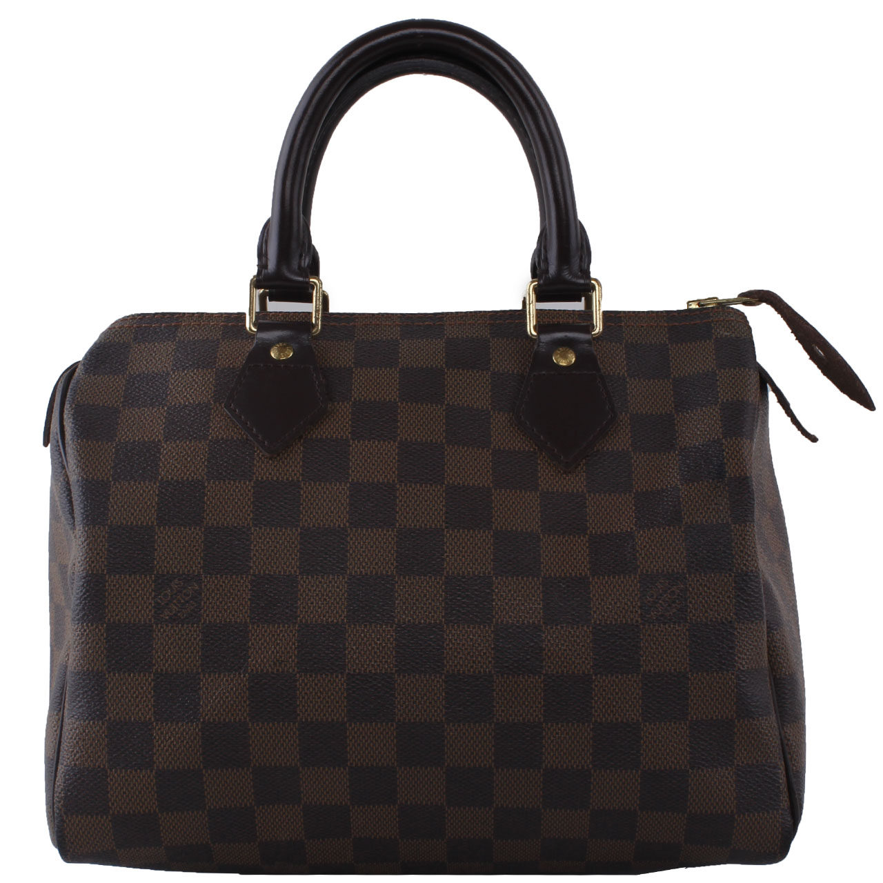 [9.0新]lv/路易威登 经典damier帆布系列棋盘格speedy 25