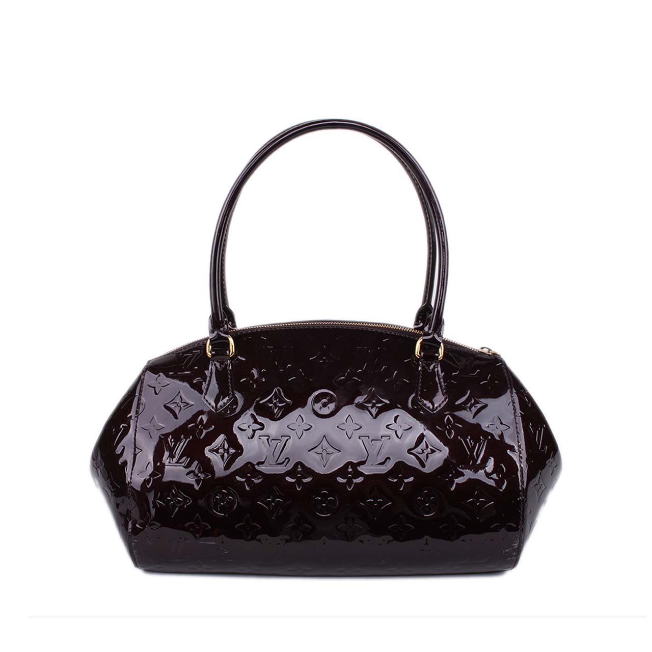 [9.0新]路易威登lv女士漆皮车厘子色手提包15118731