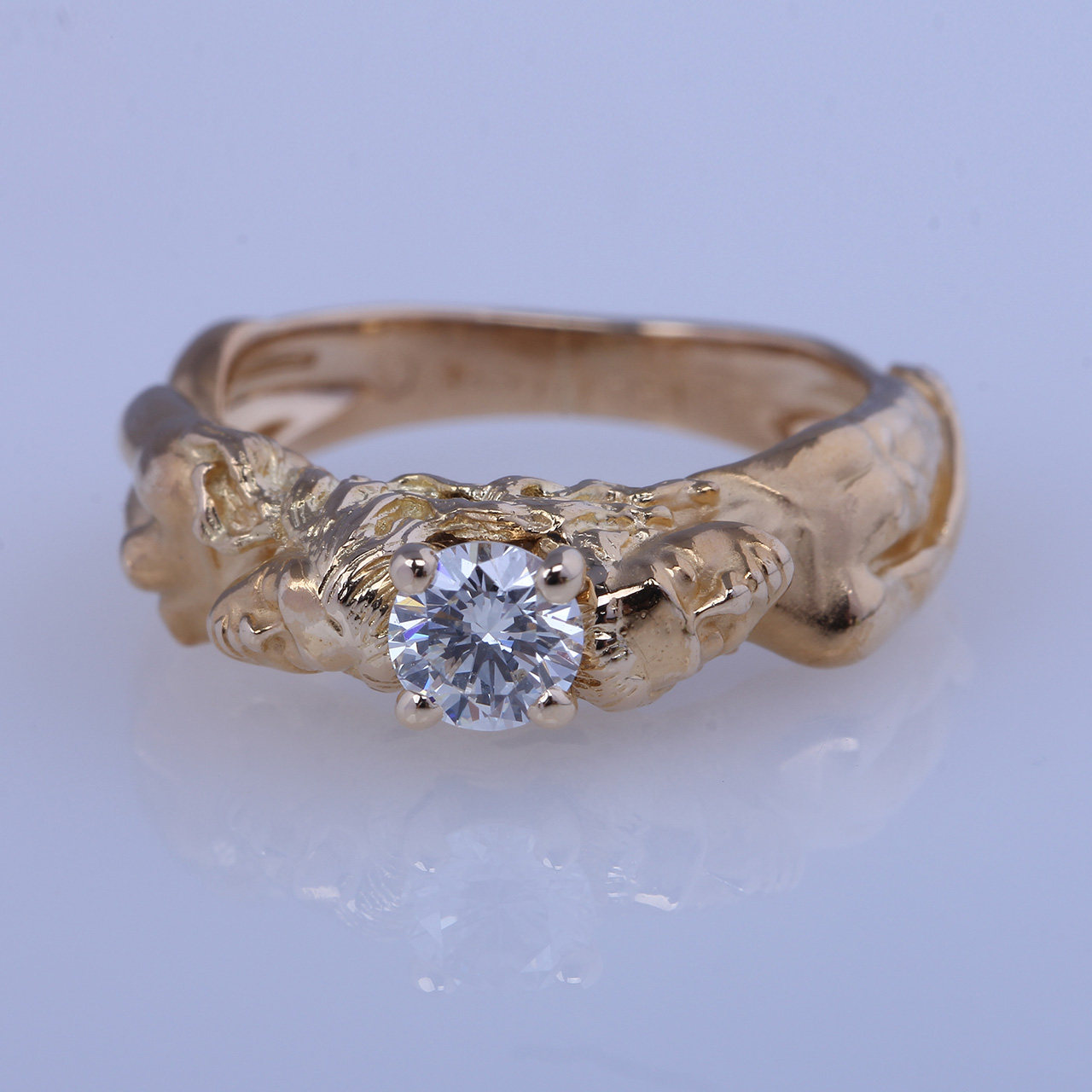 【9.5新】cyc/卡雷拉 18k黄金 钻石 戒指 49