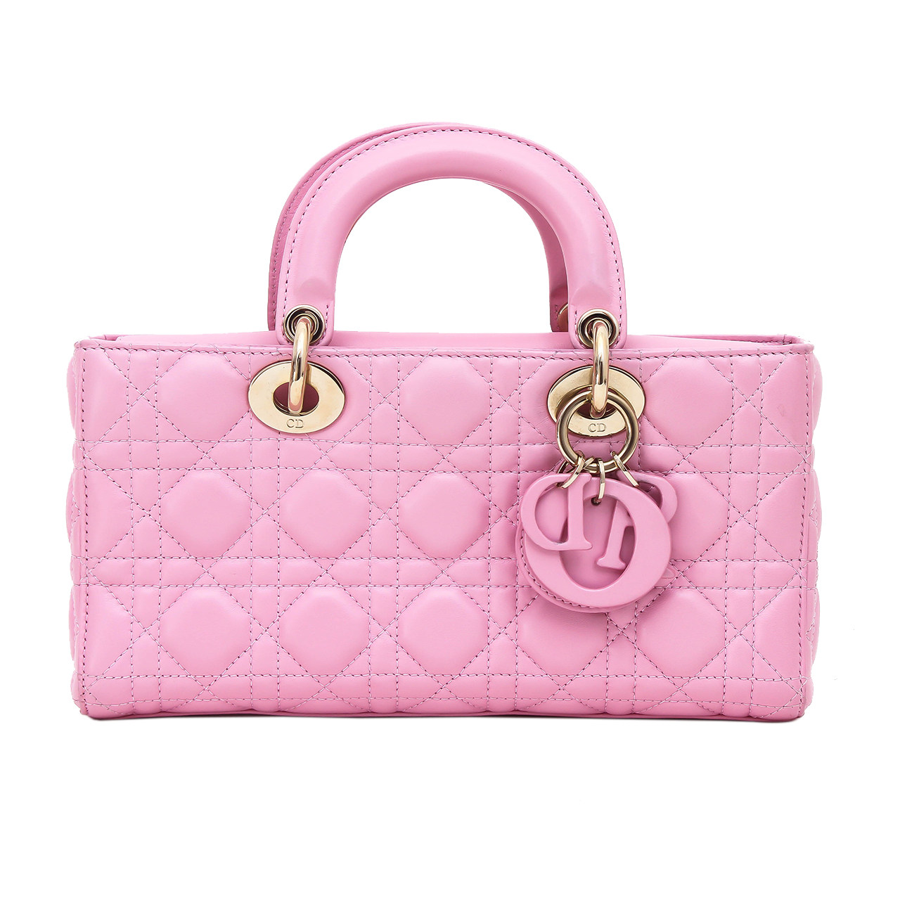 [9.5新]迪奥dior女士runway粉色牛皮手提单肩包