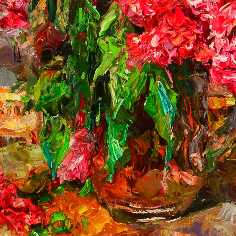 孙晓东 《火红岁月》 收藏级珍品 布面油画