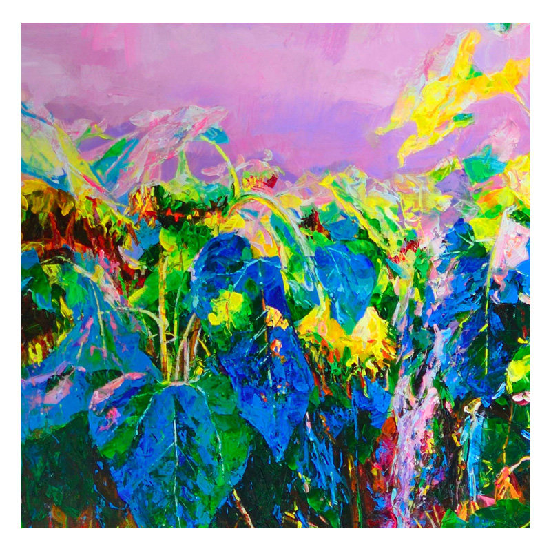 孙晓东 《葵田晚霞系列二》布面丙烯 收藏级珍品