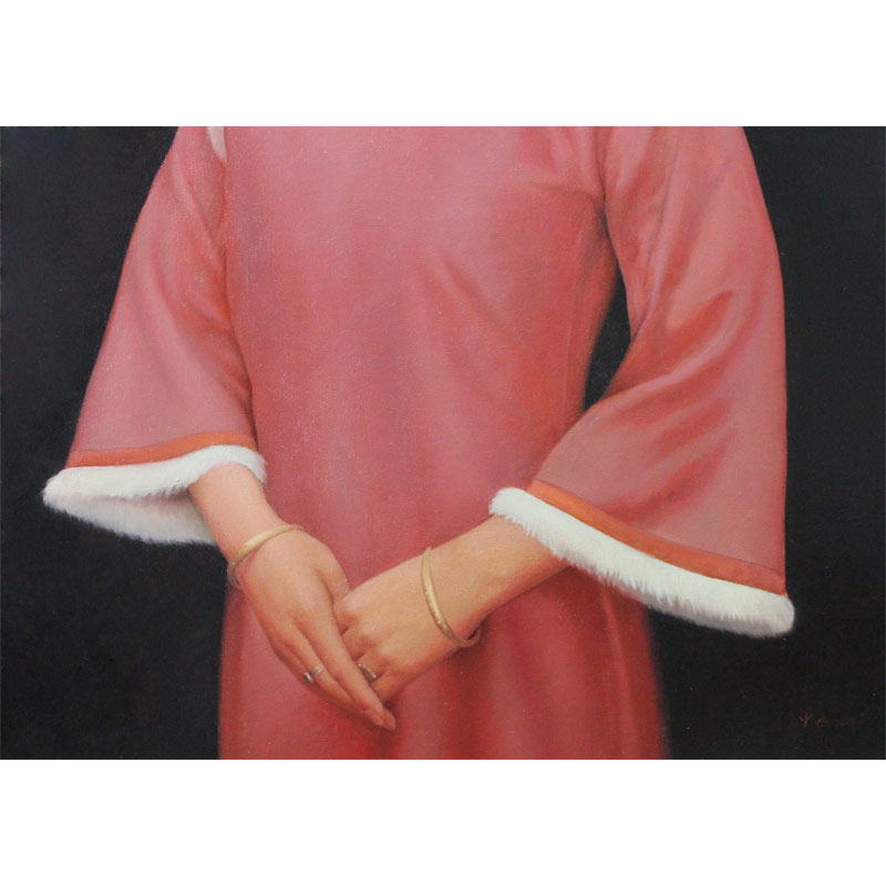 彭中杰 《端庄》 布面油画