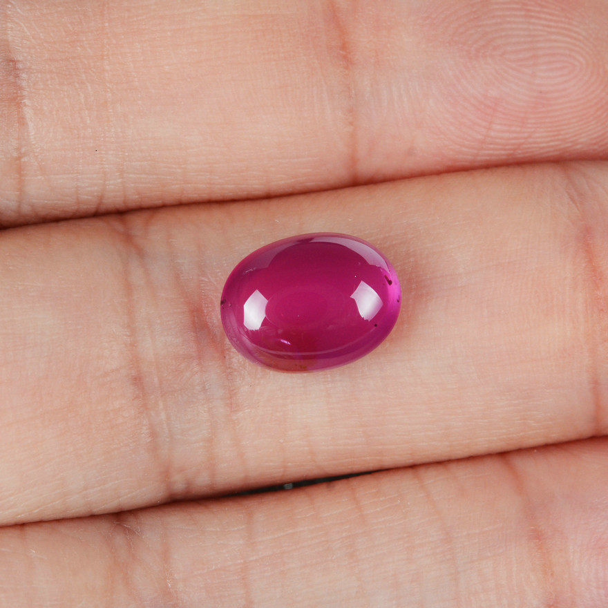 3.16ct 天然素面红宝石裸石 提供款式设计镶嵌 6400