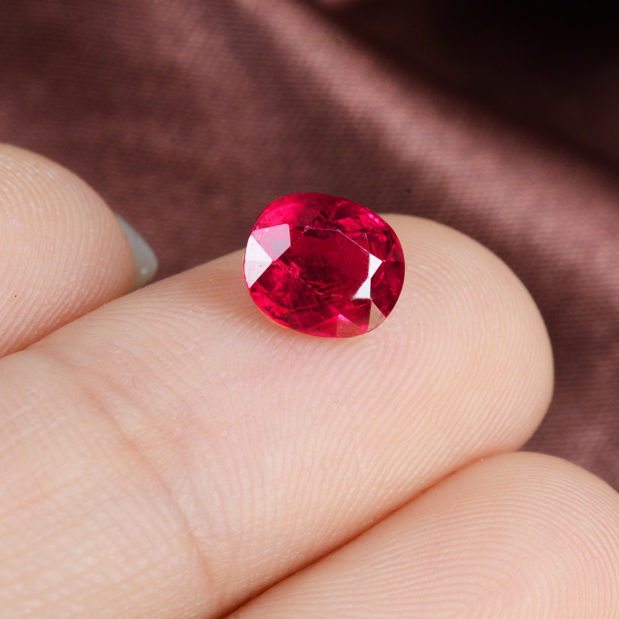 1.40克拉 天然红宝石裸石 可提供款式设计镶嵌 3756