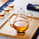 玻璃小茶壶耐高温绿茶泡茶器家用功夫茶具单壶带过滤办公室沏茶壶