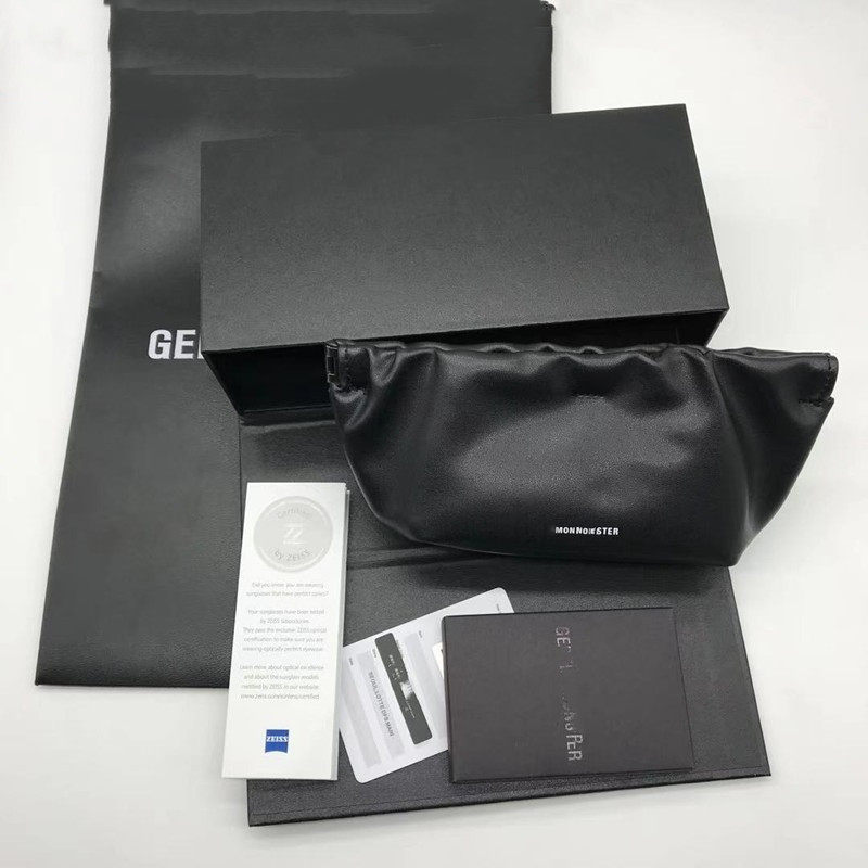 2022最新款新款gm墨镜盒全新太阳眼镜盒便携皮质眼镜盒高档礼品盒