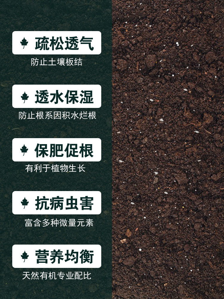 营养土养花通用型种菜专用种花土壤有机花肥多肉家用盆栽种植泥土