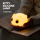 Kitty Silicone Lamp | 大眼猫 硅胶伴睡灯 拍打感应 延时关灯