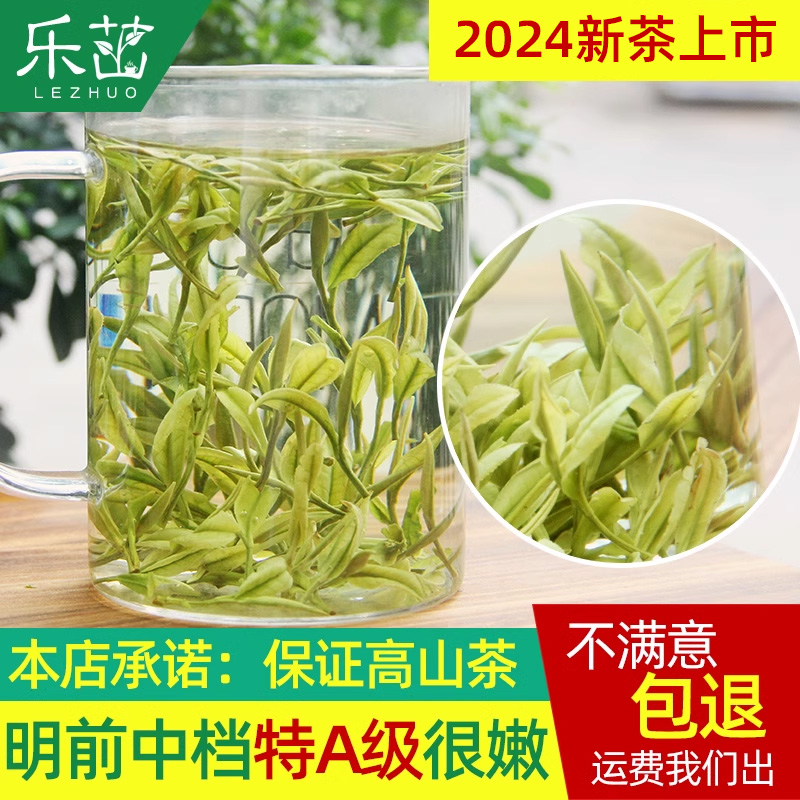 2024年新茶-乐茁安吉白茶特A明前中档级-正宗珍稀高山绿茶叶125g