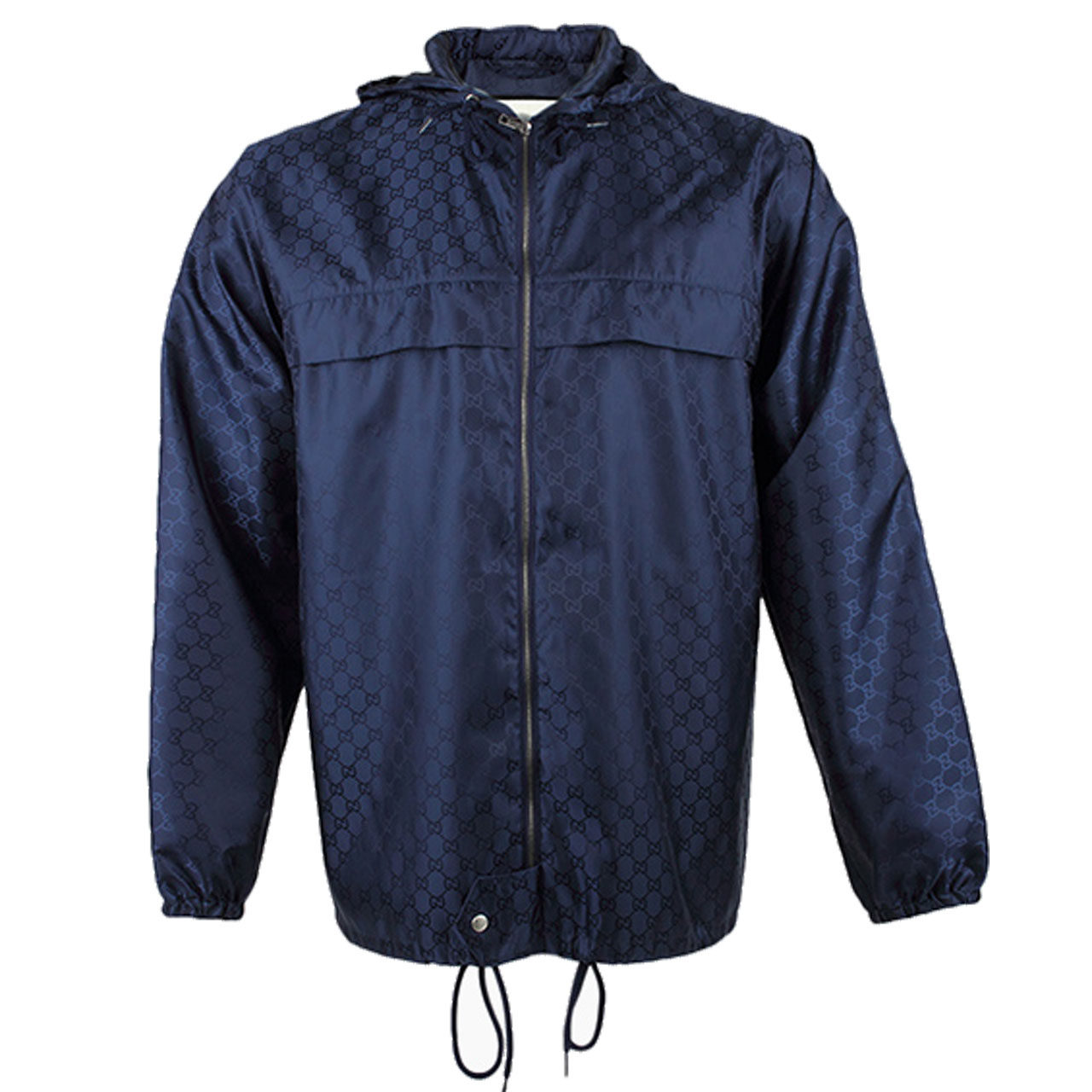 [9.9新]古驰gucci男士深蓝色双g风衣