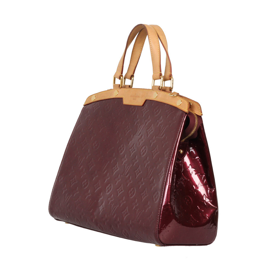 [9.5新] lv/路易威登 经典款brea中号 漆皮医生包 女手提包