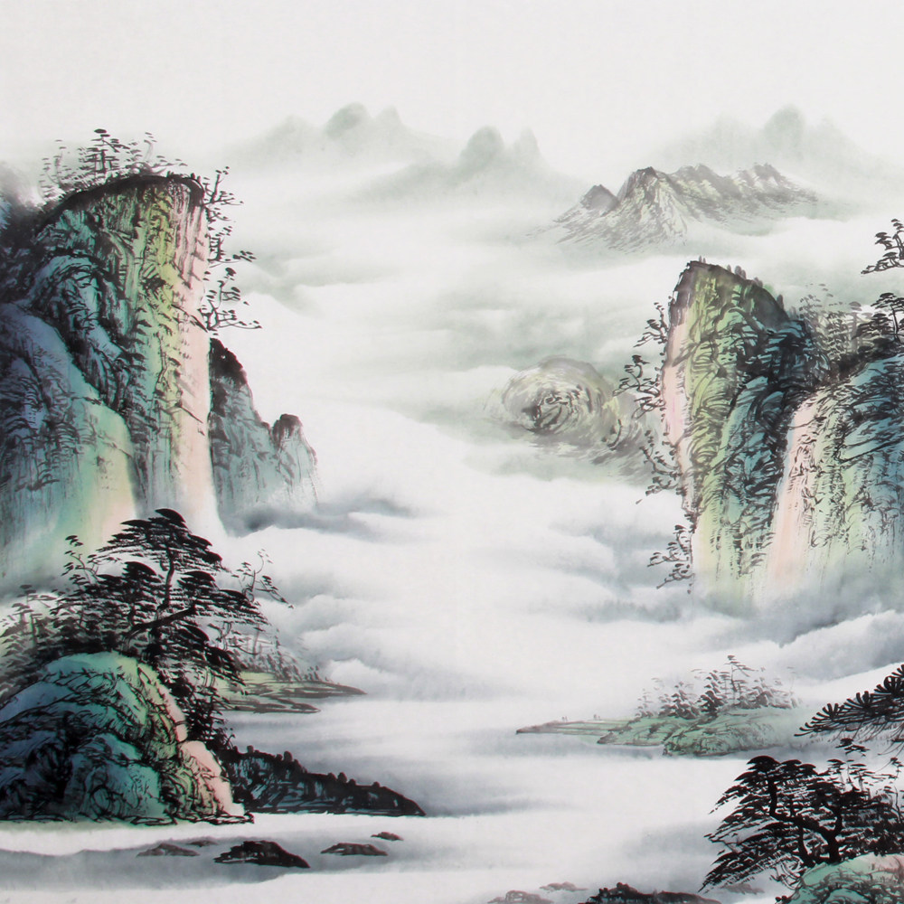 王岩《精品山水系列 春山烟云》