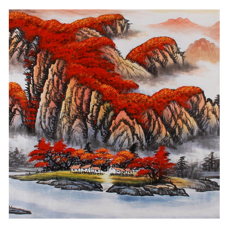 赵弘《精品山水系列小八尺 鸿运当头》