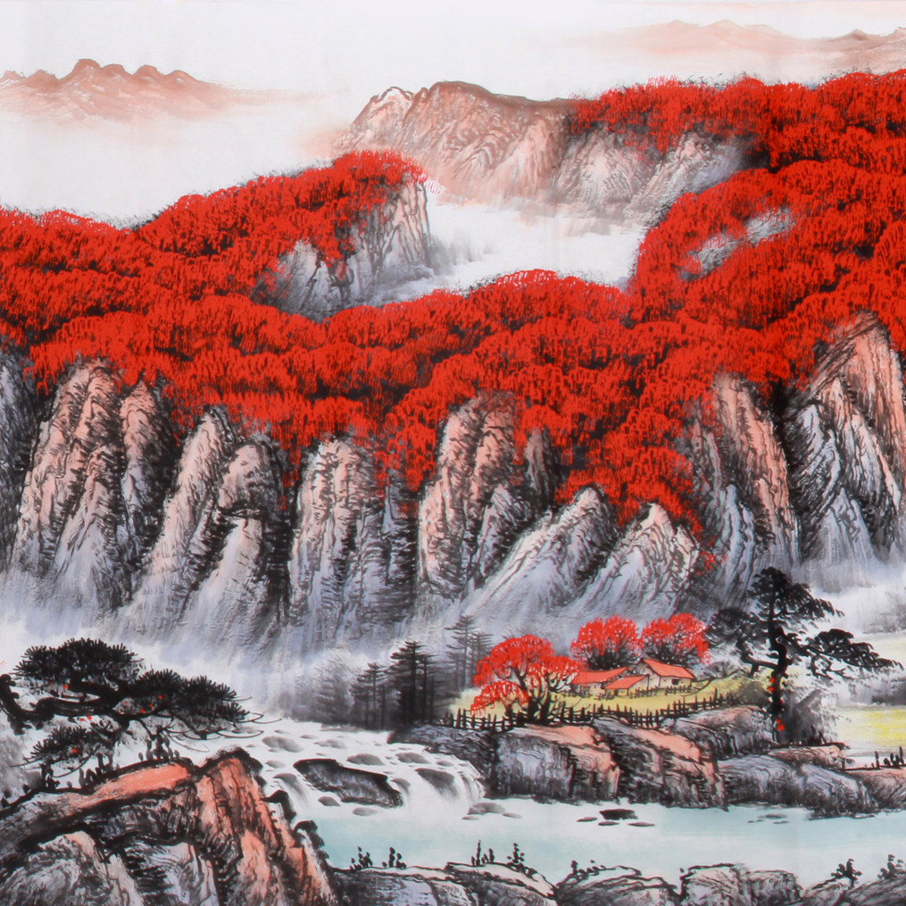 聚善堂文化书画精品专场  赵弘《精品小丈二山水》中美协 进入该牌贩