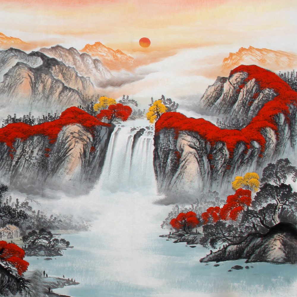 赵弘《精品山水小八尺 鸿运千秋》