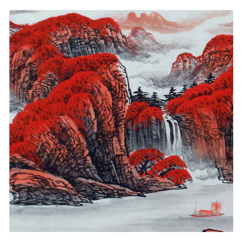 赵弘《精品山水系列八尺条 鸿运当头》中美协