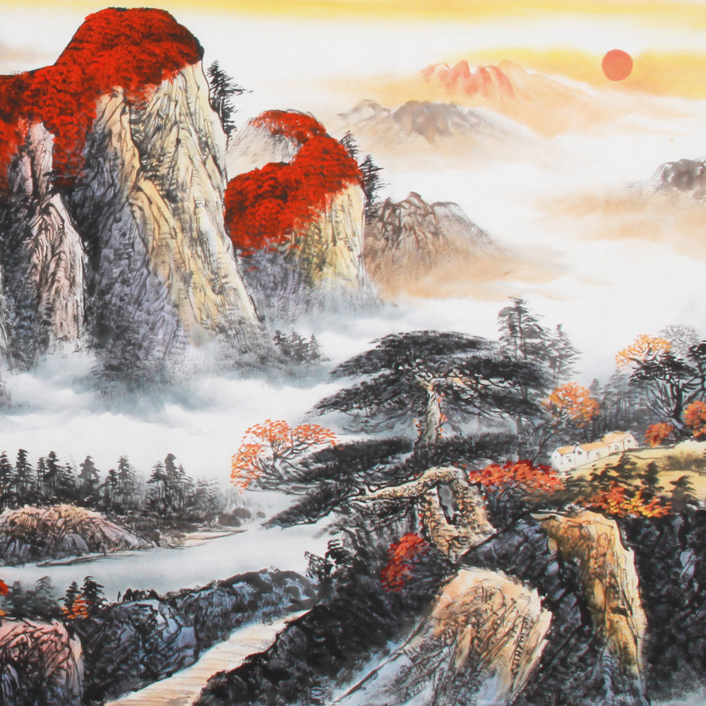 陈克永《精品山水系列小八尺 鸿运千秋》