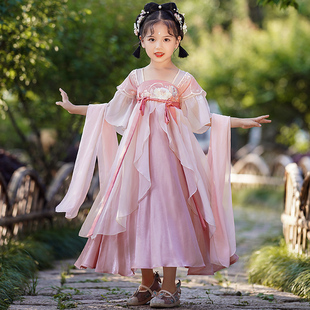 女童汉服中国风超仙春季连衣裙女孩2024新款裙子古风儿童古装春款