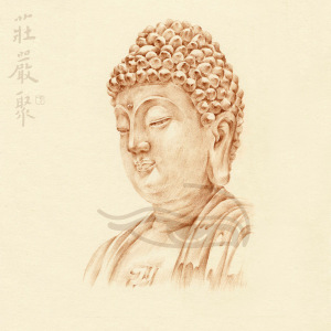 素描壁画客厅图片