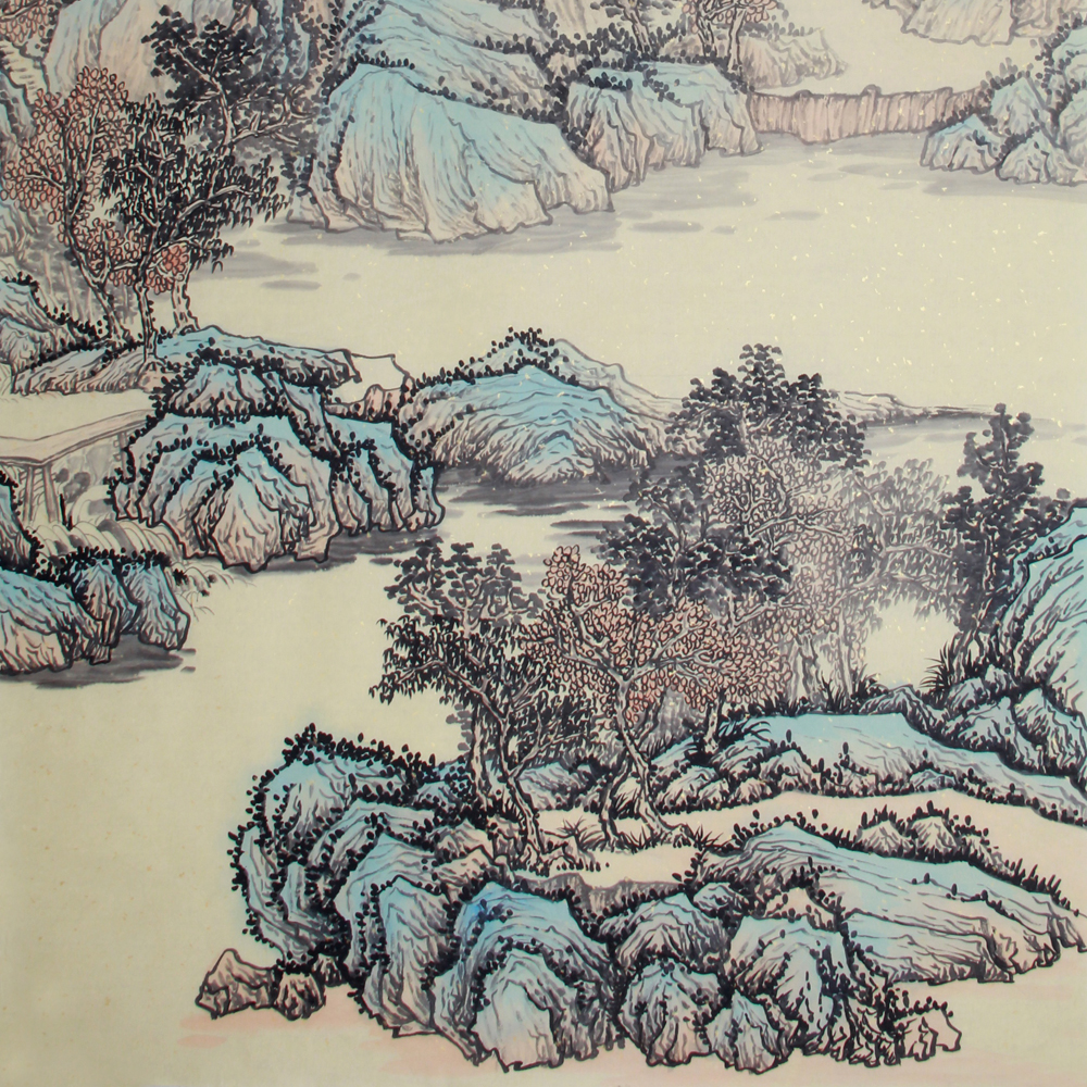 张一心《精品山水系列 青山看不厌 流水趣何长》中美协