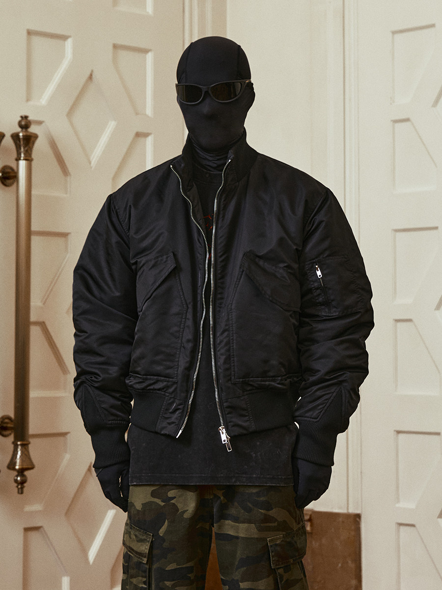 steepc 秋冬新款多口袋结构贴布ma1飞行夹克长袖外套 男女