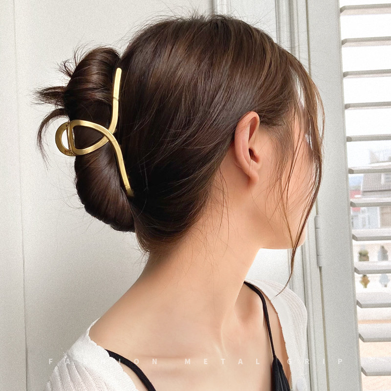 金属抓夹大号法式头发夹子韩式气质发卡子发夹后脑勺网红2021新款