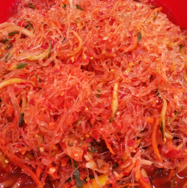 海蜇延边朝鲜族韩式泡菜新鲜酸甜凉菜500g包邮腌制