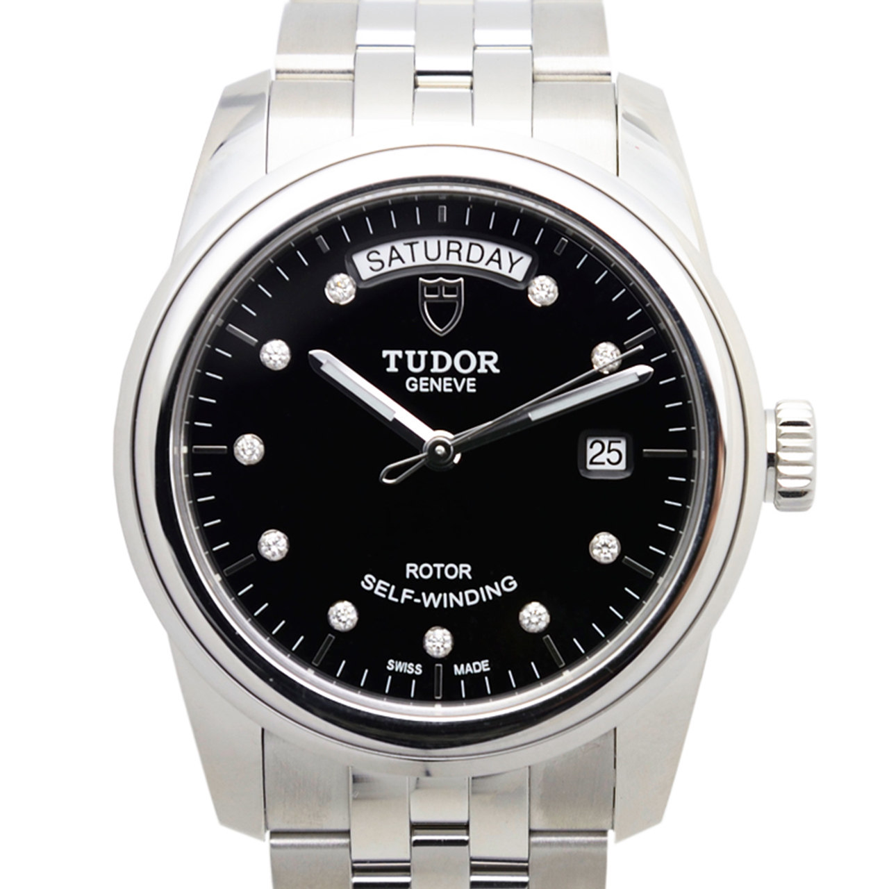 【9.9新】帝舵 骏珏系列 56000-68060 自动机械男表 黑面石字