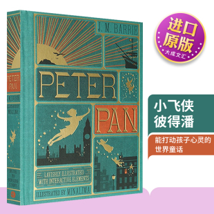 Peter Pan 英文原版立体书 小飞侠彼得潘 儿童文学经典之作 pop up book 英文版精装