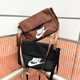 正品Nike耐克单肩包运动斜跨小挎包肩包女包健身跑步训练包CW9300