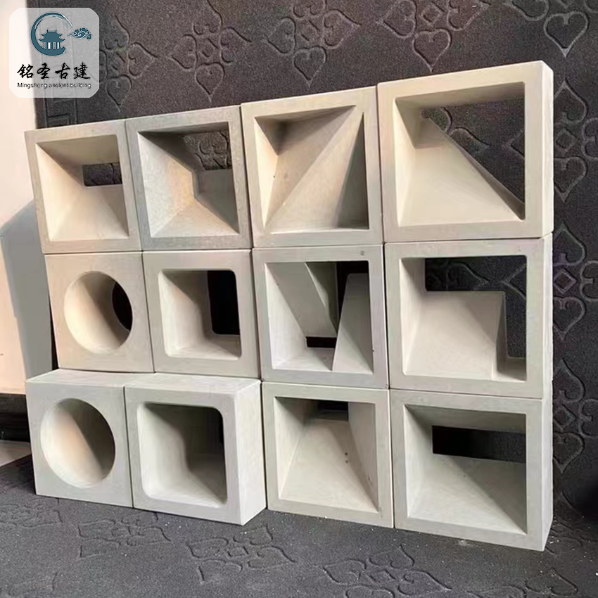 热销空心砖_网红水泥空心砖艺术隔断墙多孔方圆斜孔酒吧背景墙吧台