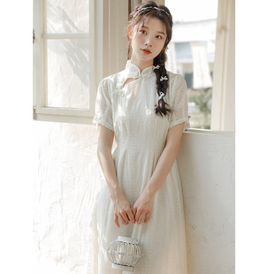 新中式民国风改良版旗袍年轻少女款日常可穿夏季外贸小个子连衣裙
