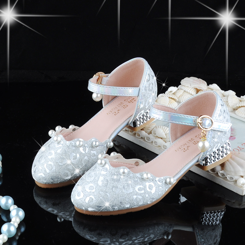 儿童高跟鞋公主风