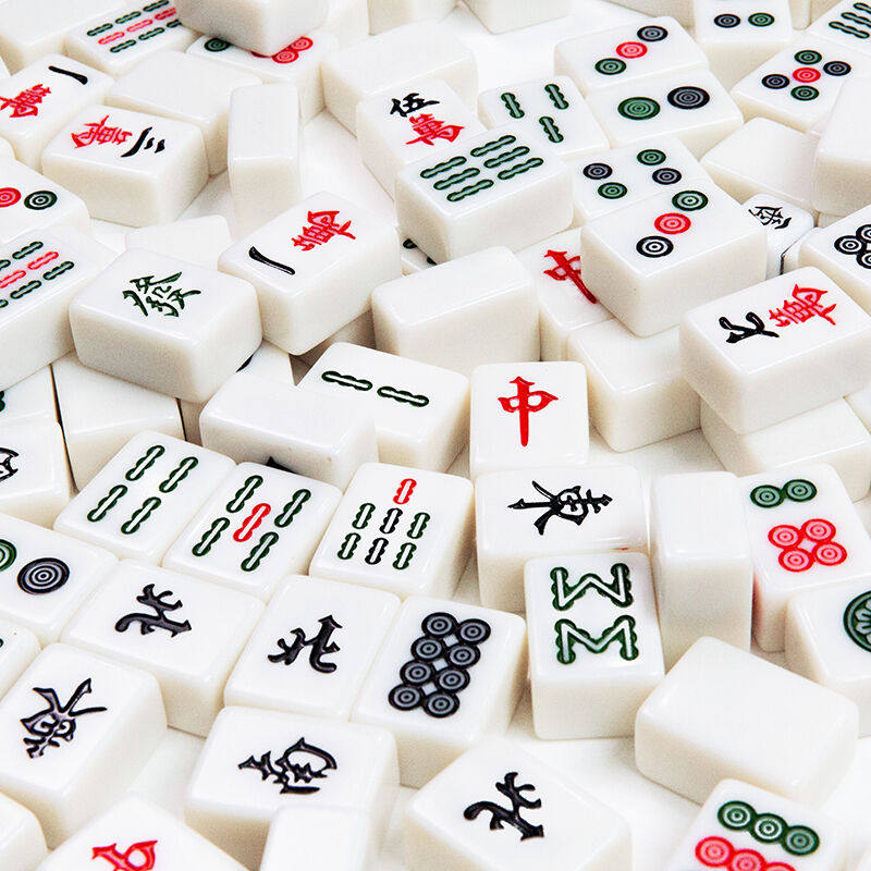 尚客诚品麻将牌42mm白玉色手搓麻将一级品大号一体成型色泽温润