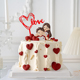 520情人节蛋糕装饰软胶小情侣摆件甜蜜浪漫俏皮比耶男女朋友装扮