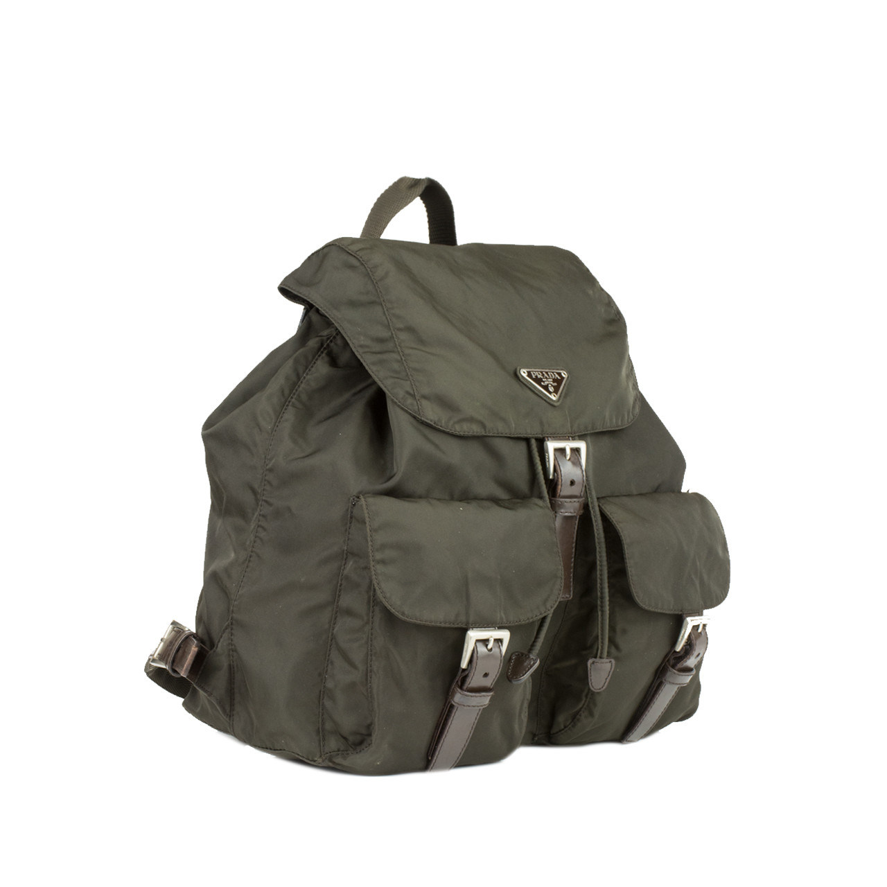 [9.5新]普拉达prada中性黑色降落伞双肩包ae576