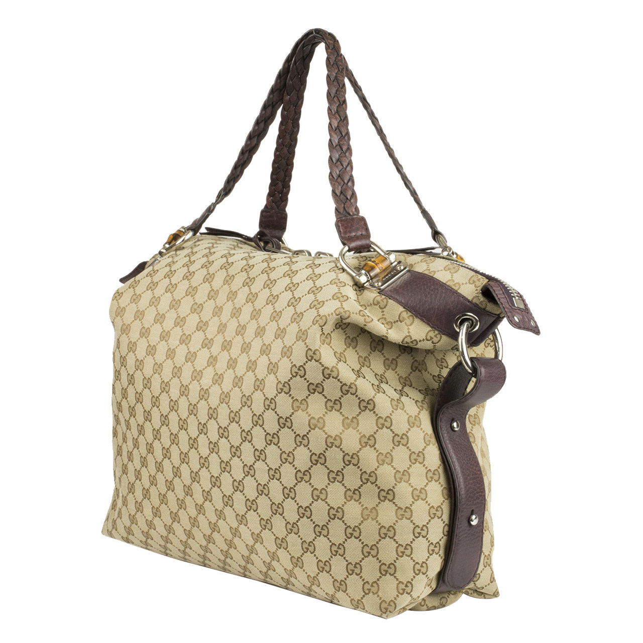 [9.5新]古驰gucci女士帆布手提单肩包ae654