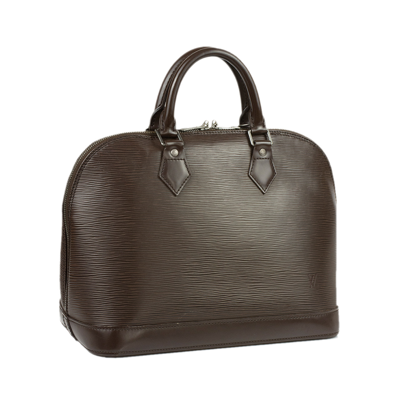 [9.0新]路易威登lv女士alma深棕色水波纹手提包ae026