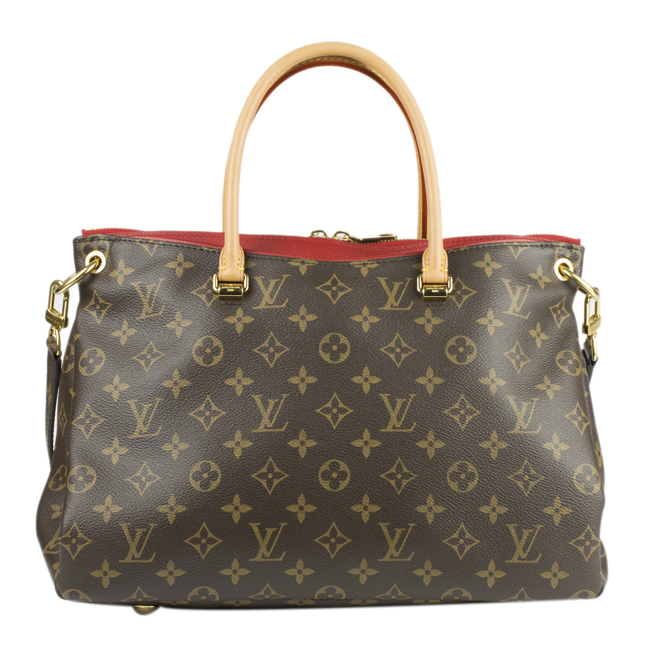 [9.5新]路易威登lv女士pallas系列老花经典手提单肩包be370