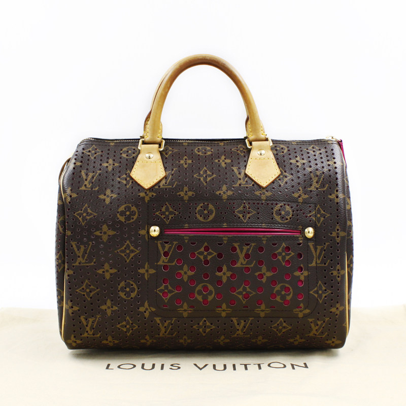 9.0新〕lv 路易威登 老花镂空手提包