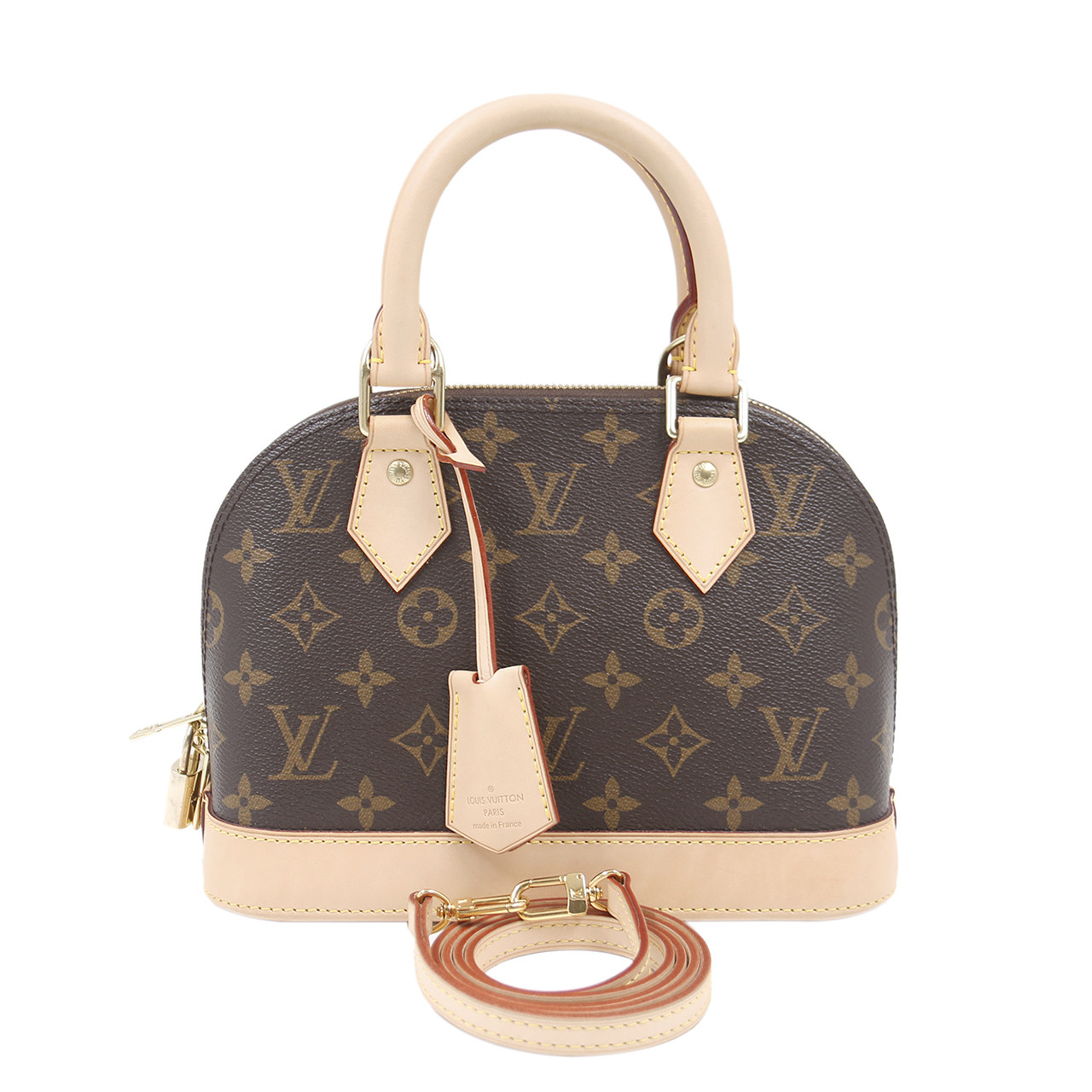 [9.8新]路易威登lv女士手提包贝壳包可肩背almabb经典老花