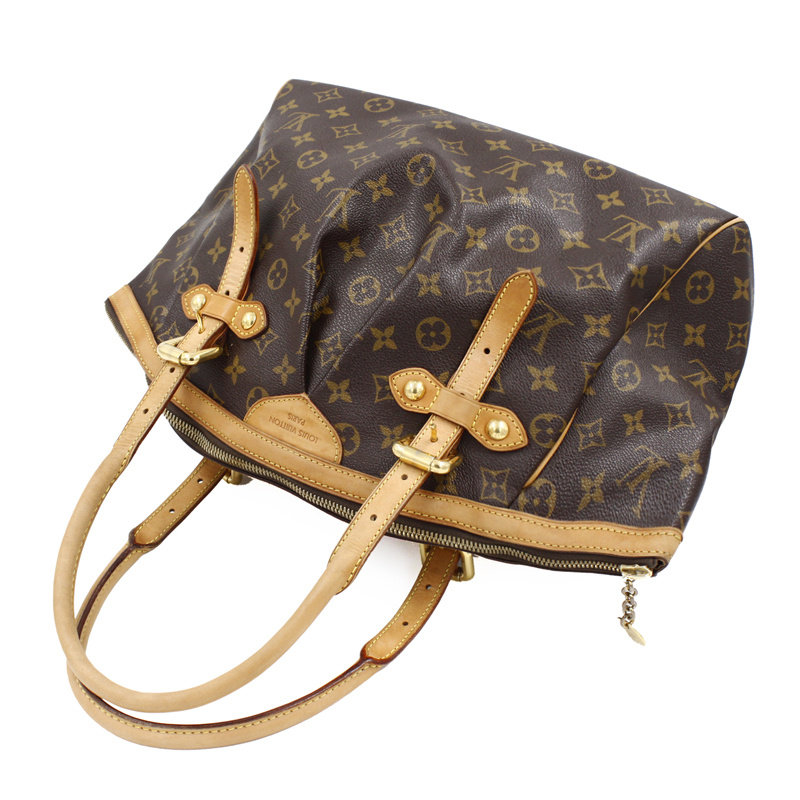 8.5新〕lv monogram手袋 女士老花饺子包手提包