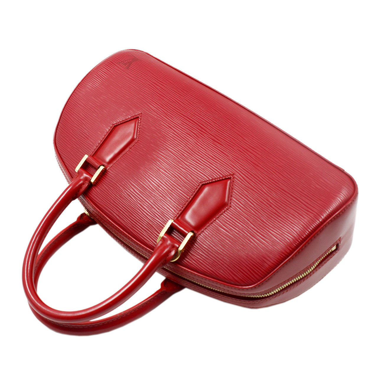 [90新]louis vuitton 路易威登红色epi水波纹女士手提包