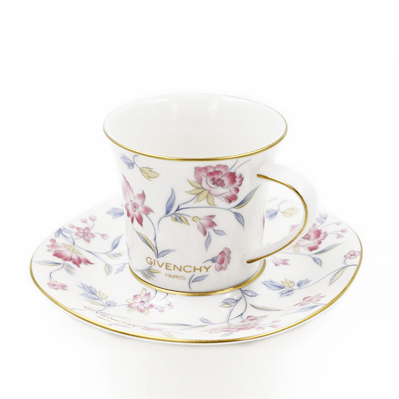 9.9新〕givenchy 纪梵希花纹瓷器茶杯
