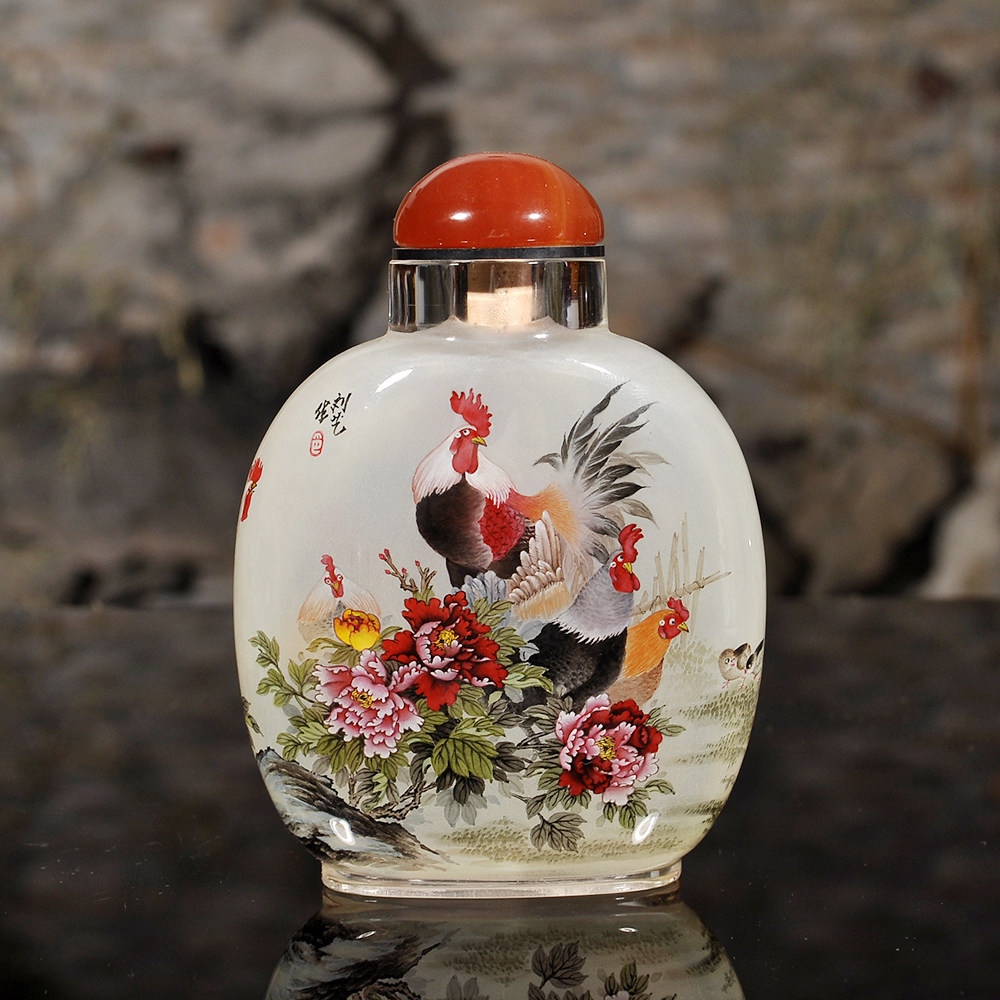 【双十二】吉祥富贵 习三内画鼻烟壶 买就送