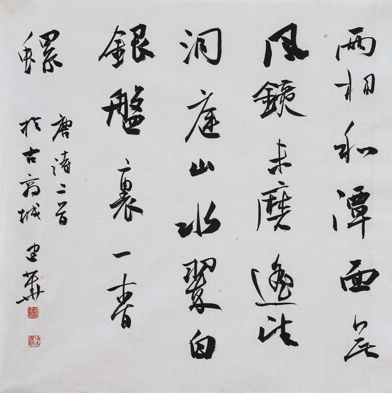 杨建华《唐诗二首》省书协会员