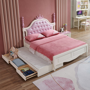 儿童床单人女孩床图片